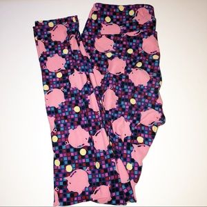 LuLaRoe Piggy Bank Leggings One Size